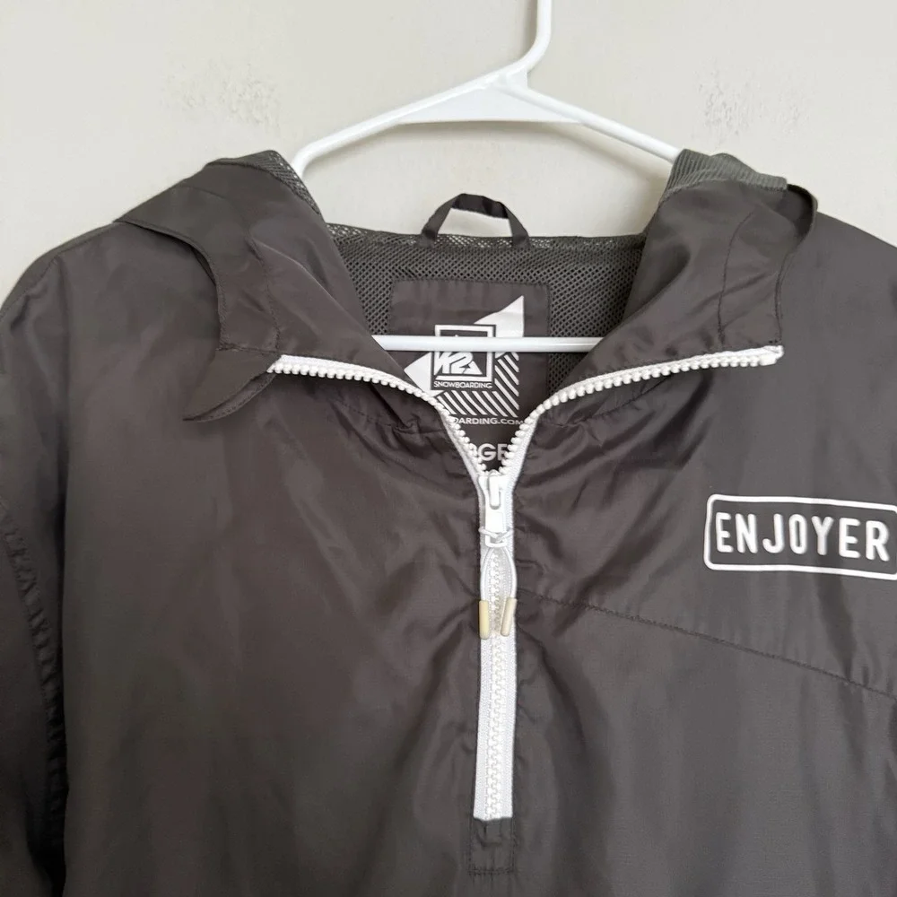 K2 Ski Jacket Windbreaker Men's Size XL Snowboard Black True Northwest Authentic